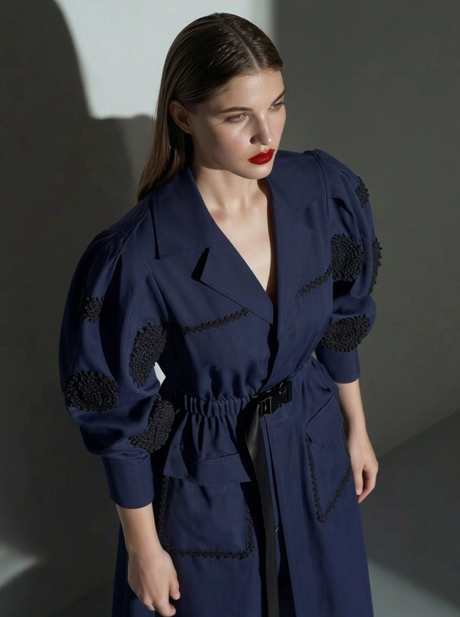 Navy Trench Coat My Store Navy Trench Coat Follow The Sun
