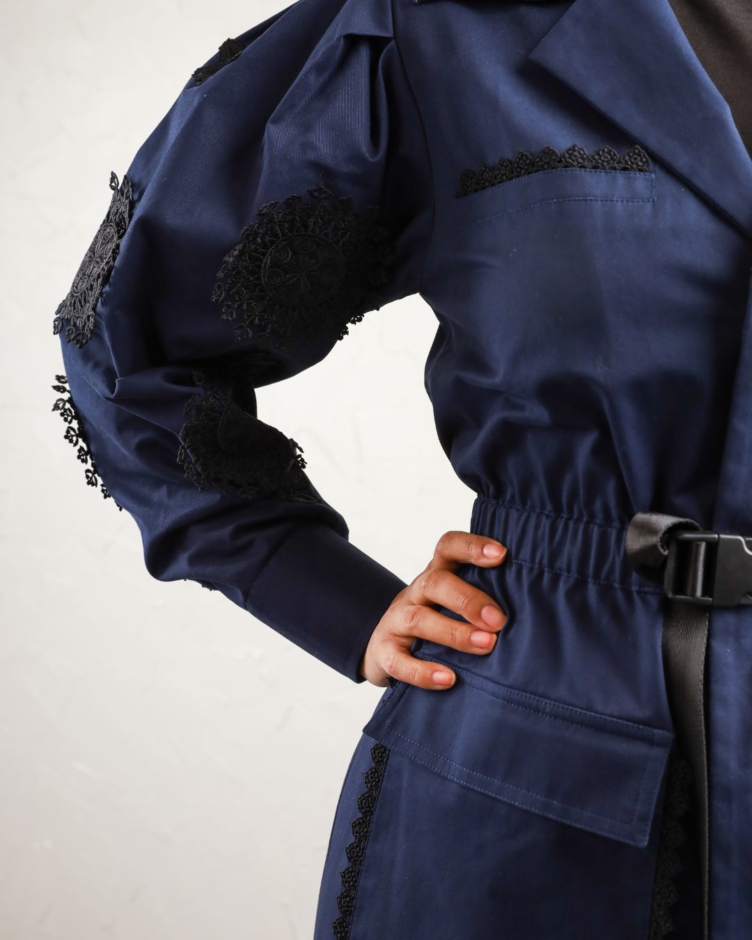 6 Navy Trench Coat