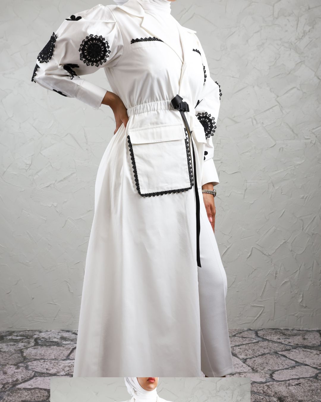 5 White Trench Coat