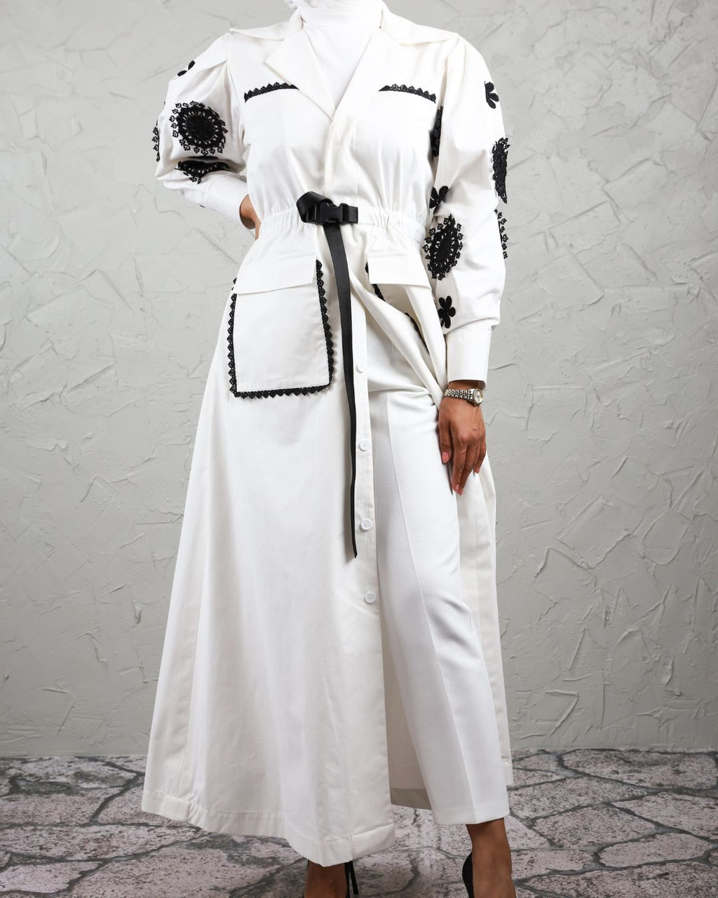 5 White Trench Coat