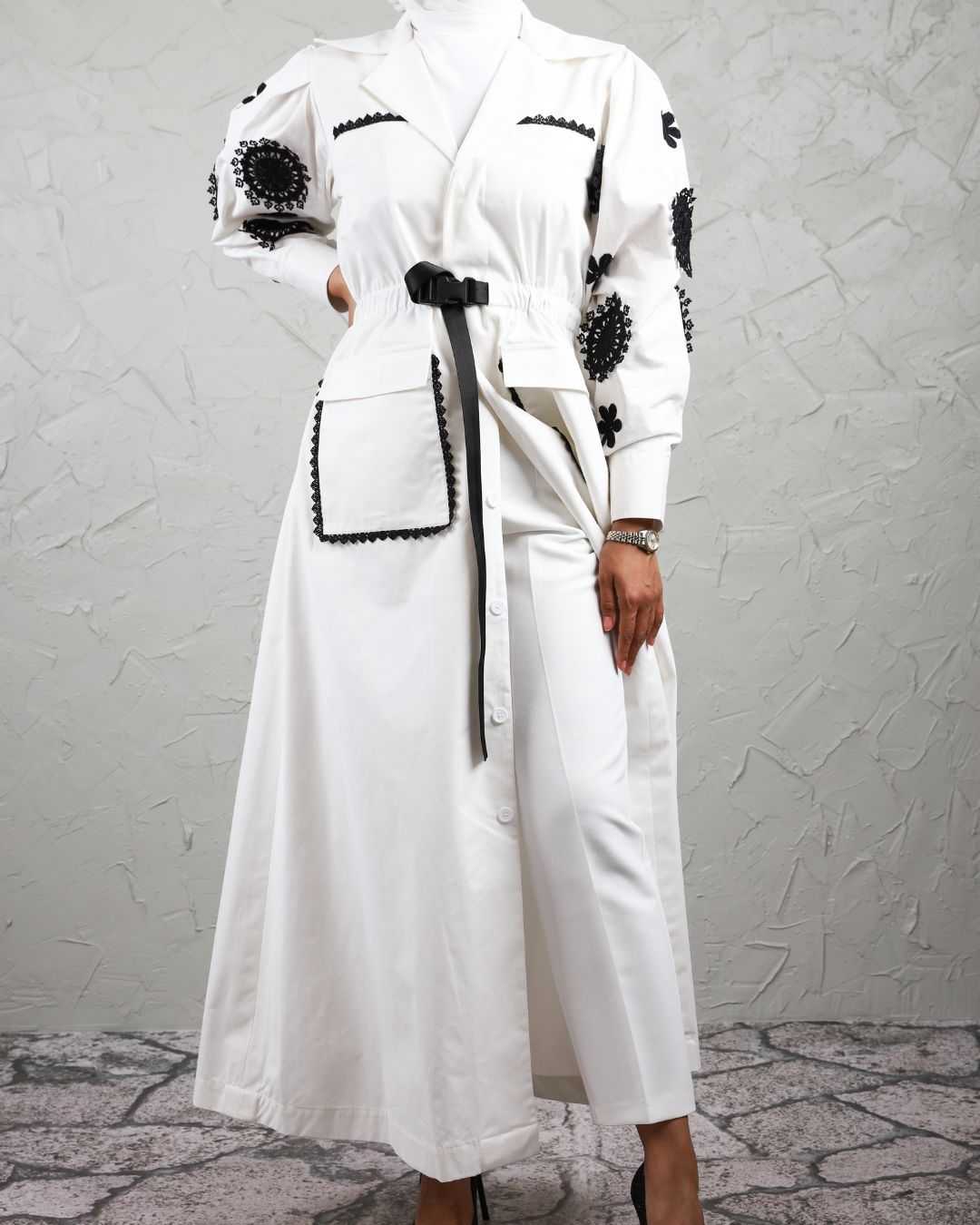 5 White Trench Coat