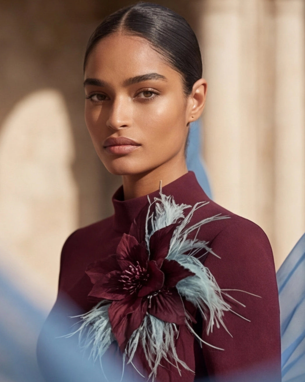 Bordeaux Bloom Couture Dress Follow The Sun Bordeaux Bloom Couture Dress  Follow The Sun